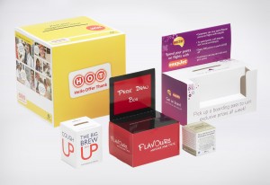 We offer to make a bespoke size of collection box, nothing run-of-the-mill...this way you can think about where it's going and the people you want to attract...