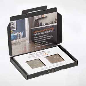 Introducing HD Technology by the British Ceramic Tile company... Sample pack with sturdy inlay to hold fragile tile samples, reaching out to Architects and Interior designers