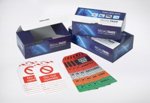 Regal Tags, Durable Tagging Solutions, Product packaging in full colour process, litho-laminated e-flute corrugated, supplied flat to the Production line, easy to make up